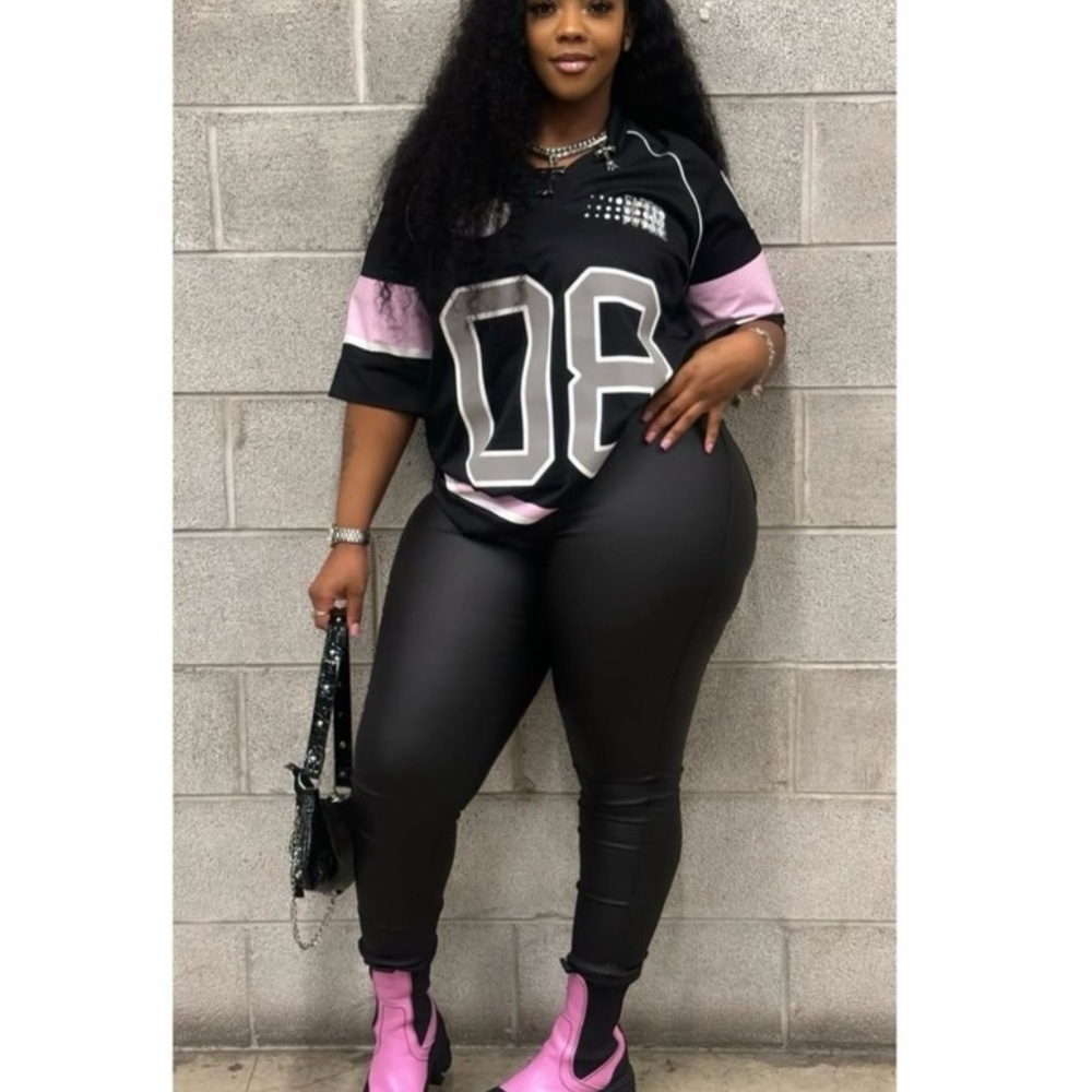GANNI Black and Gray Jersey